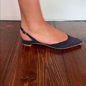 Boden navy flats